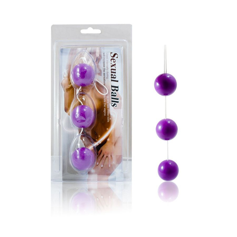 Baile Stimulating Baile - Streifen Lila Abs-Analkugeln