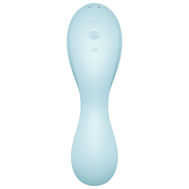 Satisfyer Curvy Trinity 5+ Air Pulse & Vibrator App – Blau