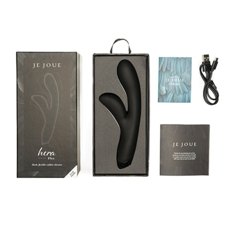 Je Joue Hera Flex Rabbit-Vibrator Body-Flex – Schwarz