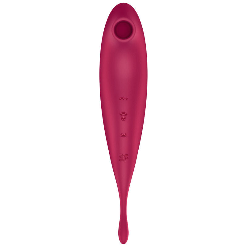 Satisfyer Twirling Pro+ Air Pulse & Vibrator App – Rot