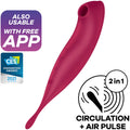 Satisfyer Twirling Pro+ Air Pulse & Vibrator App – Rot