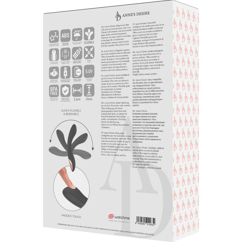 Anne's Desire Curve WatchMe Vibrator – schwarz