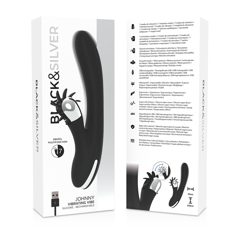 Black&Silver Bunny Johnny Vibrierende Vibration