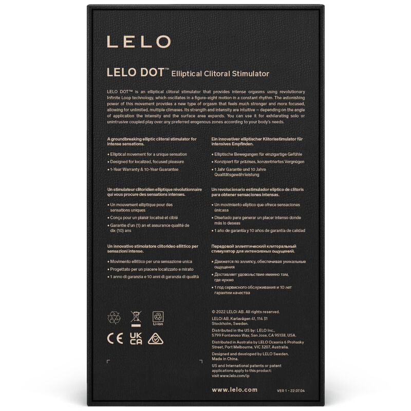 Lelo DOT Klitoris-Stimulator – lila, Infinite-Loop-Technologie