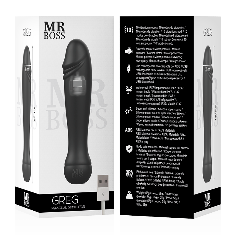 Mr. Boss Greg Personal-Stimulator – Silikon, USB