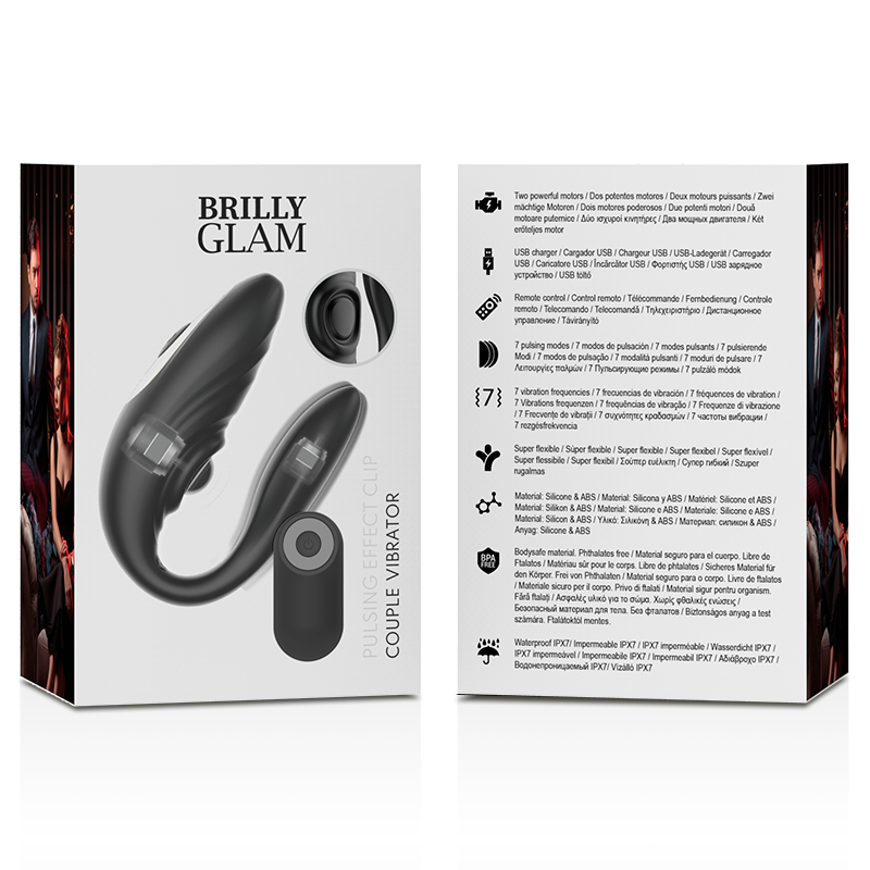 Brilly Glam Paar-Vibrator mit Pulsation + WatchMe