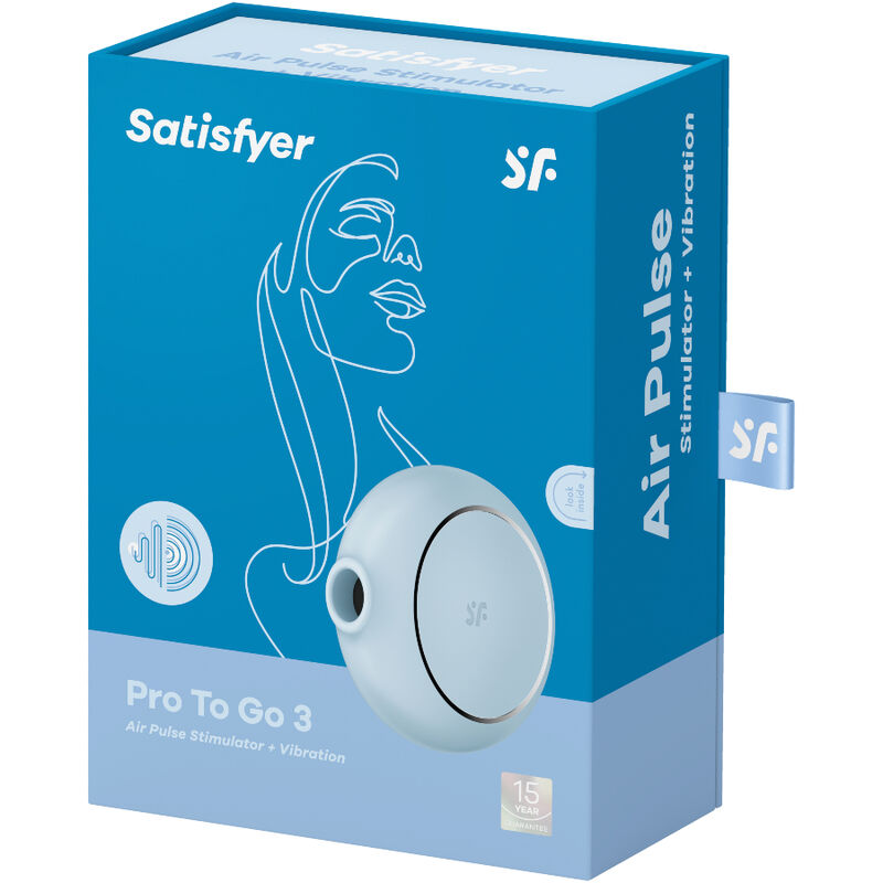 Satisfyer Pro To Go 3 Doppel Air Pulse & Vibrator – Blau