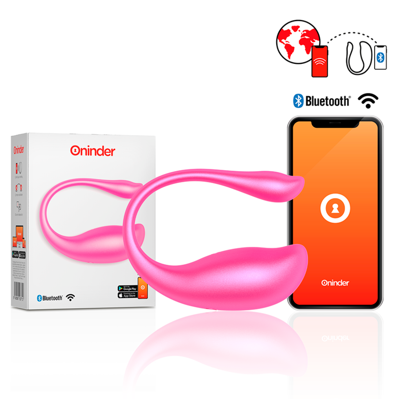 Oninder Nairobi Vibrierendes Ei mit App-Steuerung – Rosa