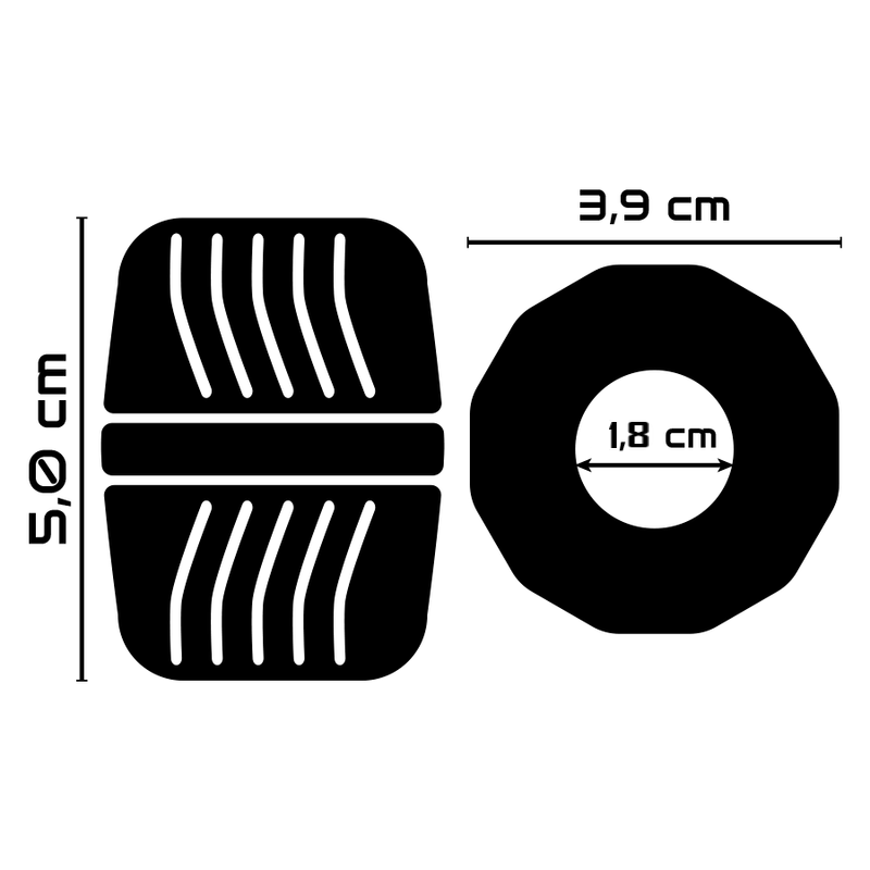 Powering PR11 Penisring – TPE, Ø 5 cm, schwarz