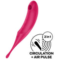 Satisfyer Twirling Pro Air Pulse Stimulator & Vibrator Rot