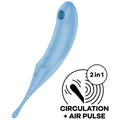 Satisfyer Twirling Pro Air Pulse Stimulator & Vibrator Blau