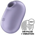 Satisfyer Pro To Go 2 Doppel Air Pulse & Vibrator – Violett