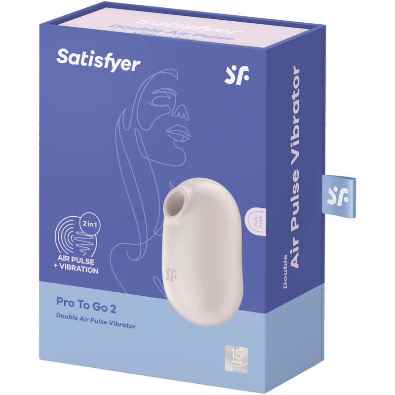 Satisfyer Pro To Go 2 Doppel Air Pulse & Vibrator – Beige