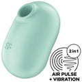 Satisfyer Pro To Go 2 Doppel Air Pulse & Vibrator – Grün
