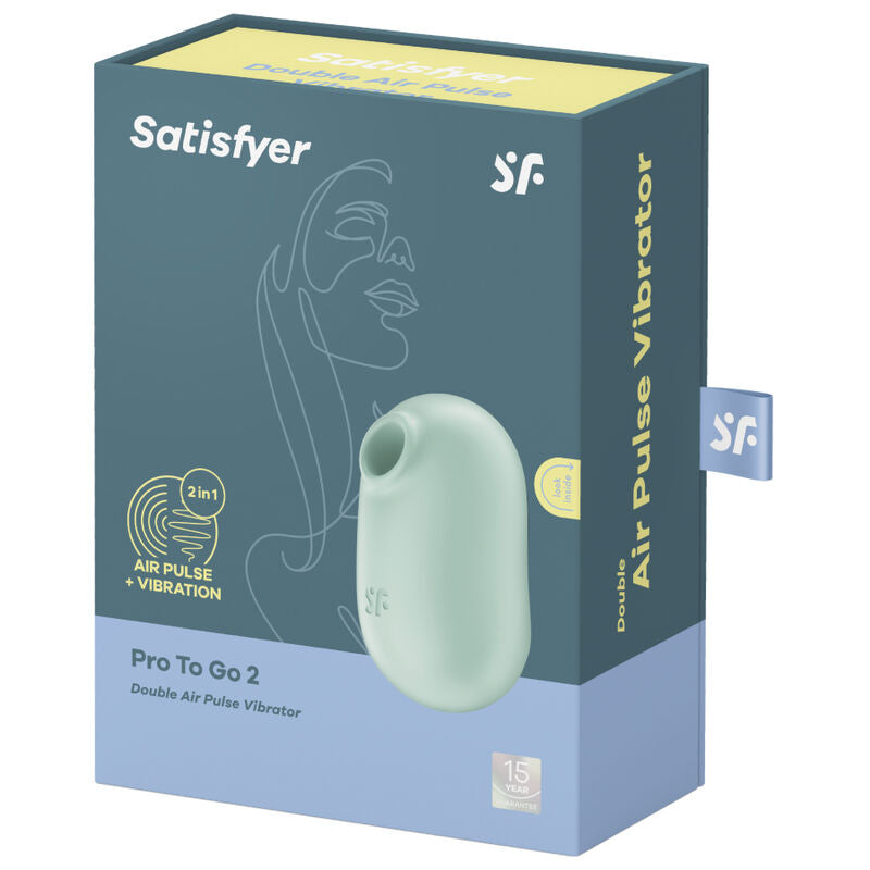 Satisfyer Pro To Go 2 Doppel Air Pulse & Vibrator – Grün