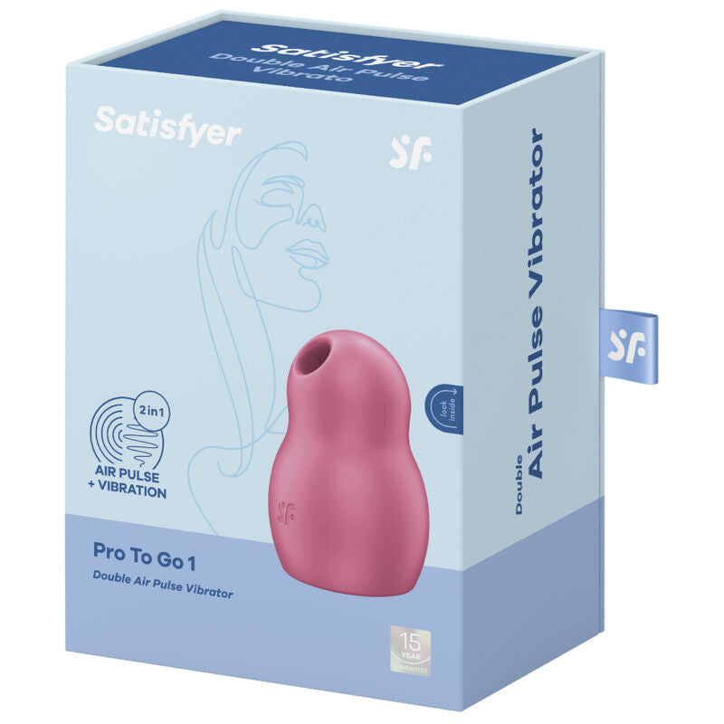 Satisfyer Pro To Go 1 Doppel Air Pulse & Vibrator – Rot