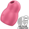 Satisfyer Pro To Go 1 Doppel Air Pulse & Vibrator – Rot