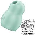 Satisfyer Pro To Go 1 Doppel Air Pulse & Vibrator – Grün
