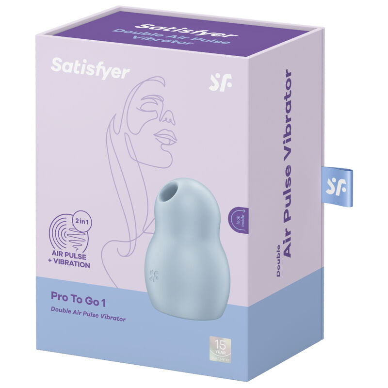 Satisfyer Pro To Go 1 Doppel Air Pulse & Vibrator – Blau
