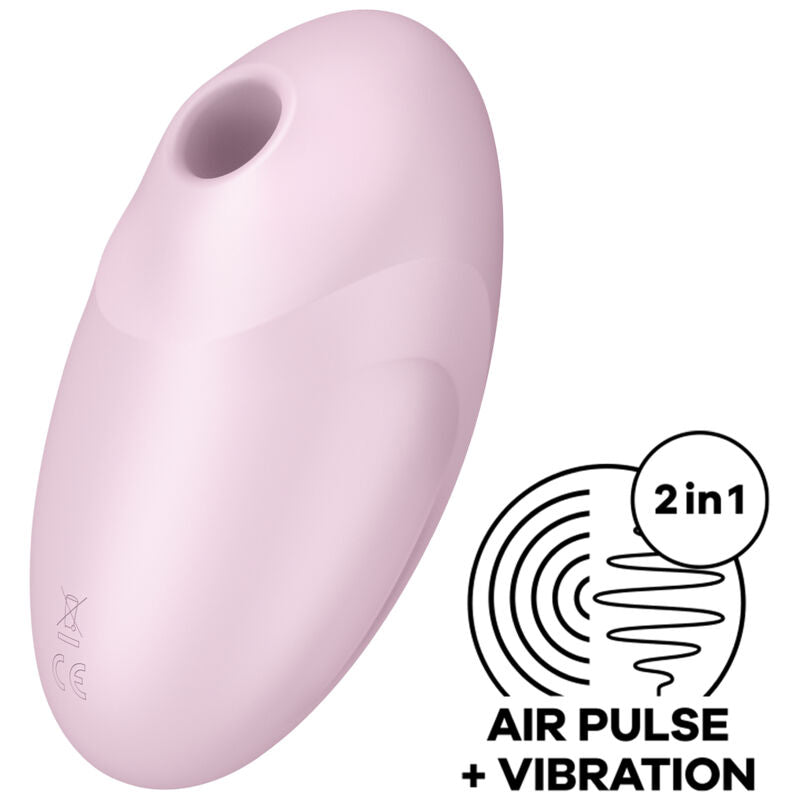 Satisfyer Vulva Lover 3 Air Pulse Stimulator & Vibrator – Rosa