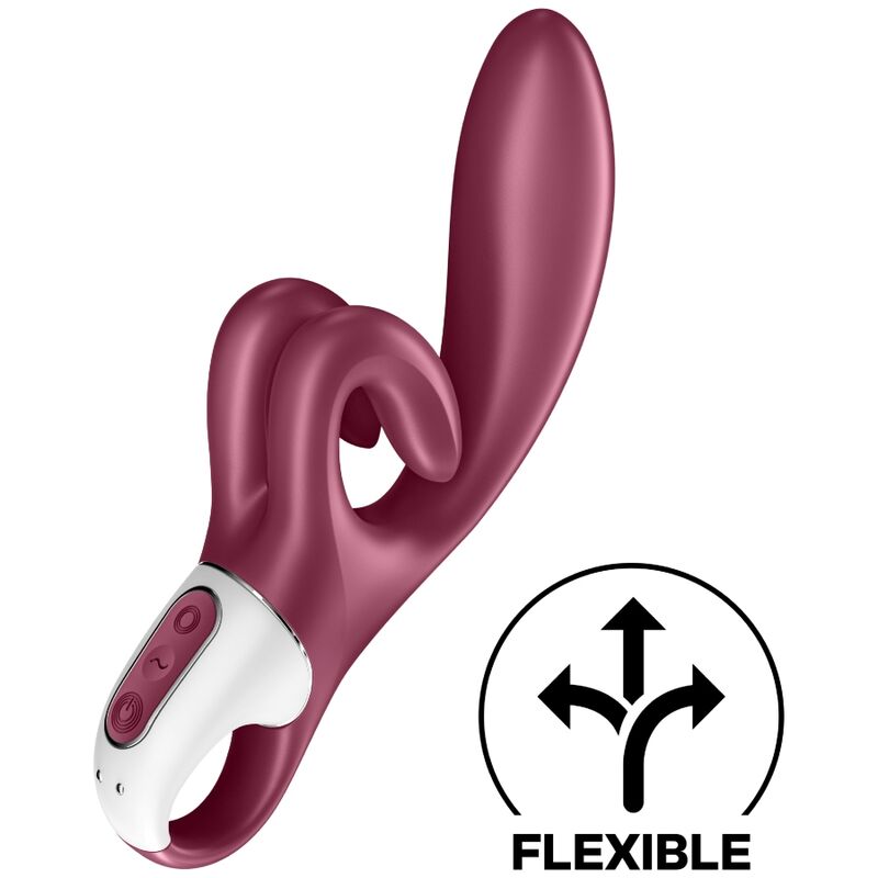 Satisfyer Touch Me Rabbit-Vibrator mit Schlaufengriff – Rot