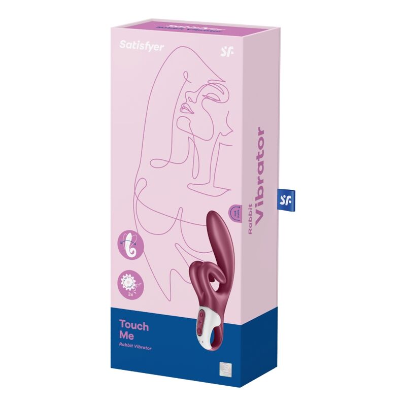 Satisfyer Touch Me Rabbit-Vibrator mit Schlaufengriff – Rot