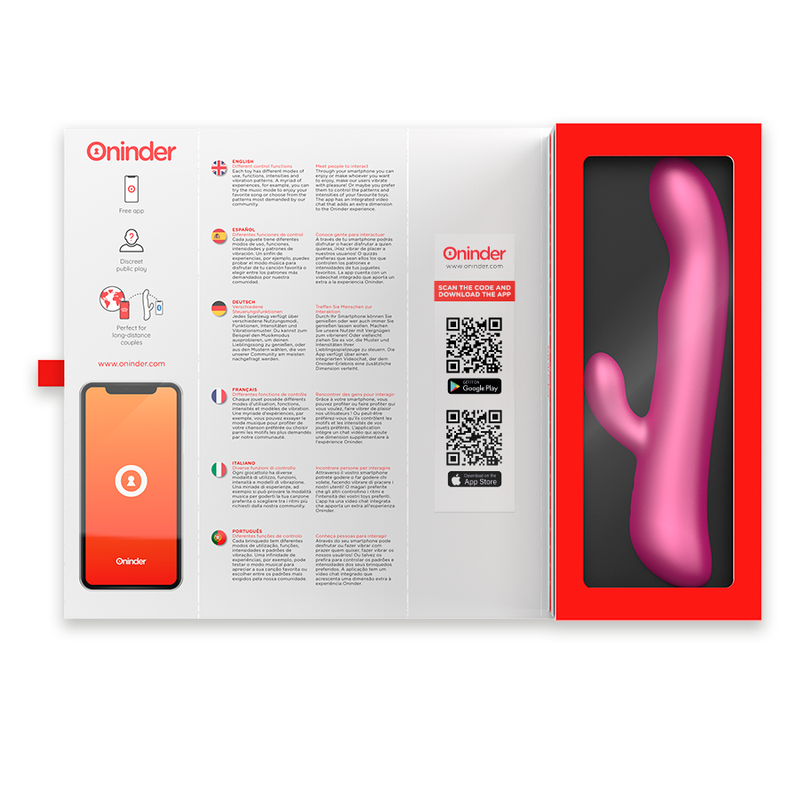 Oninder Oslo Rabbit-Vibrator & Rotation – rosa, kostenlose App