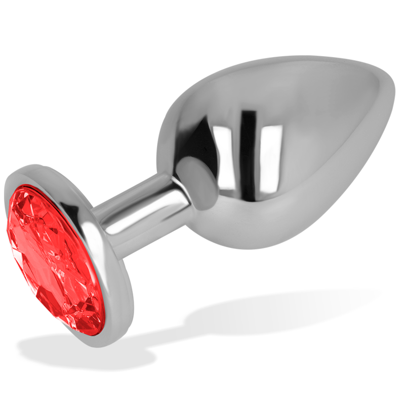 Ohmama Analplug mit Rotem Kristall 8 CM