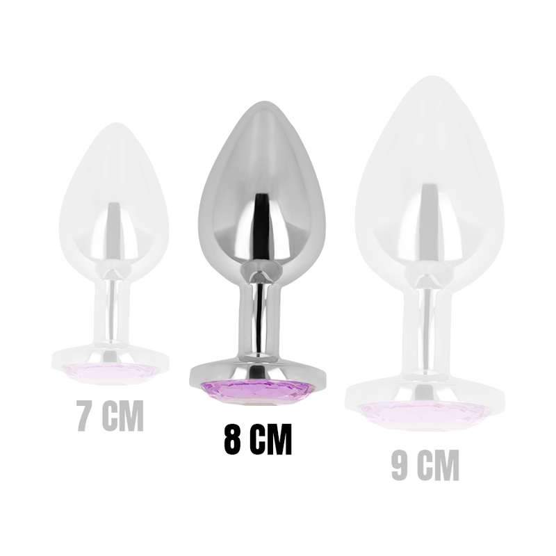 Ohmama Analplug mit Violettem Kristall 8 CM