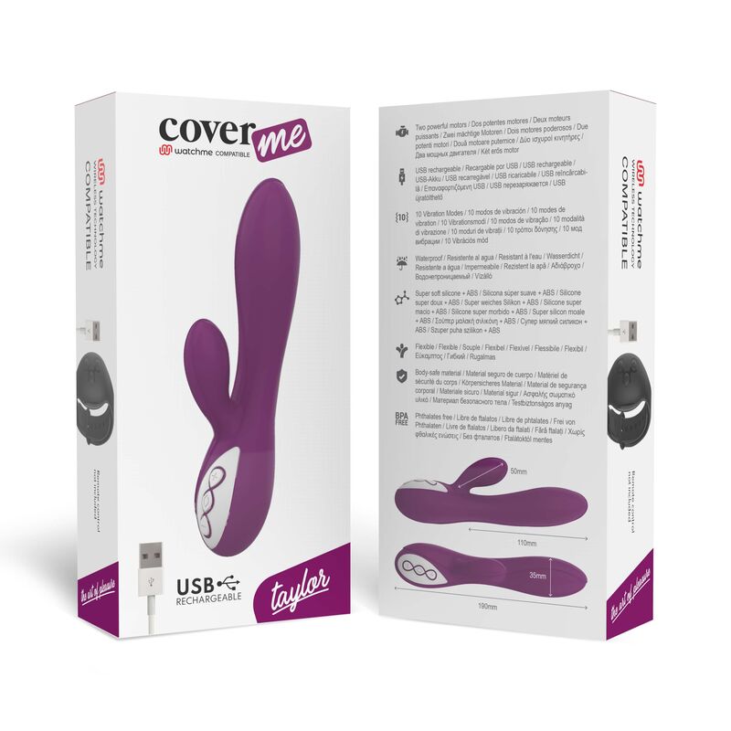 Coverme Taylor Vibrator + Watchme-fernbedienung