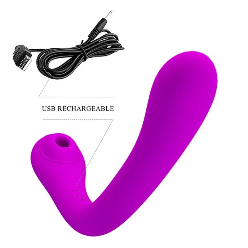 Pretty Love Alex Vibrator & Klitoris-Sauger – Lila