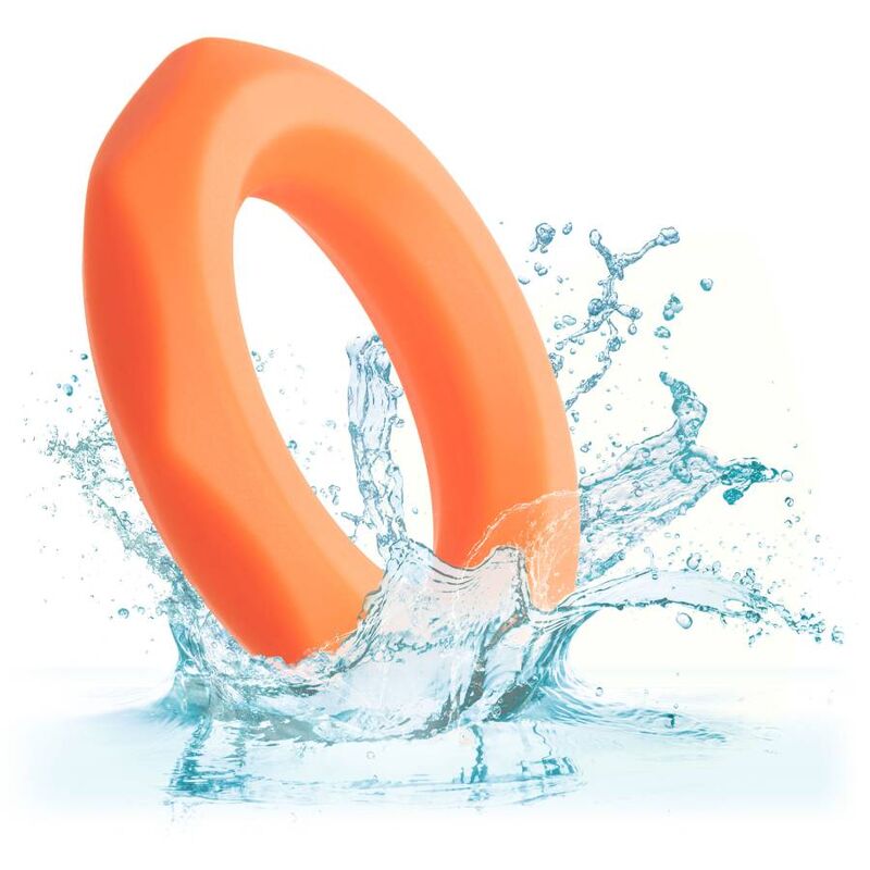 CalExotics Alpha Liquid Silicone Sexagon Ring – Orange