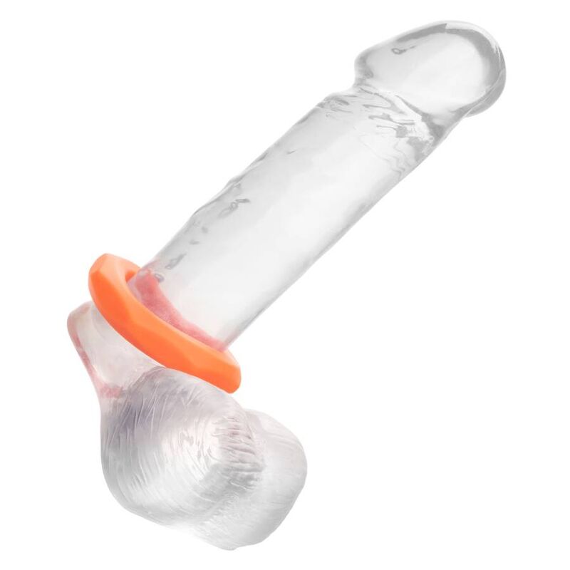 CalExotics Alpha Liquid Silicone Sexagon Ring – Orange