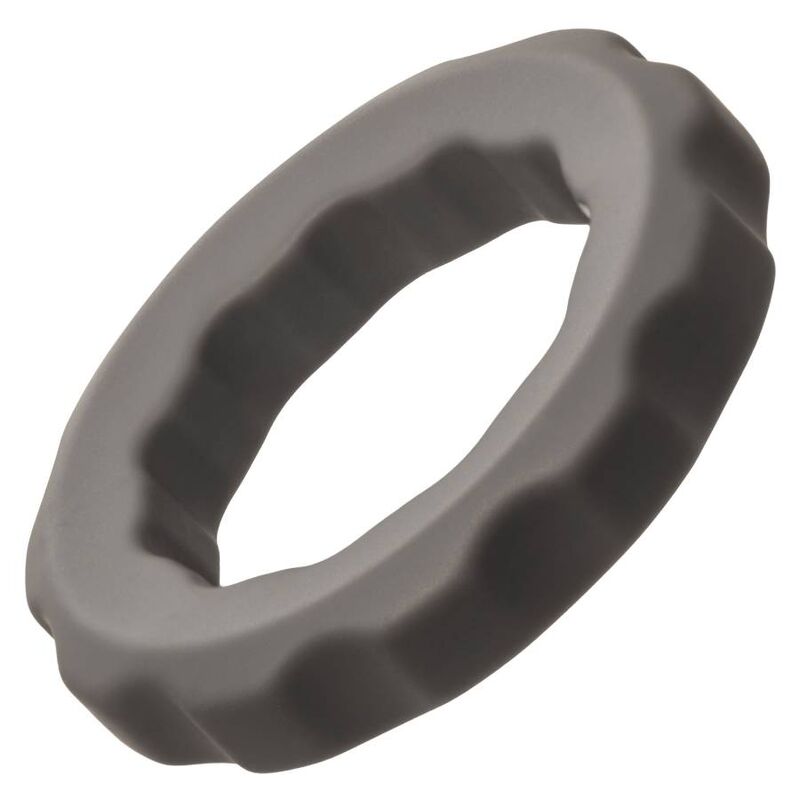 CalExotics Alpha Liquid Silicone Erect Ring – Grau
