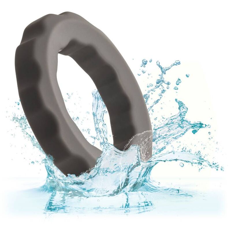 CalExotics Alpha Liquid Silicone Erect Ring – Grau