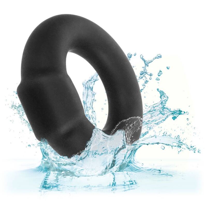 CalExotics Alpha Liquid Silicone Optimum Ring – Schwarz