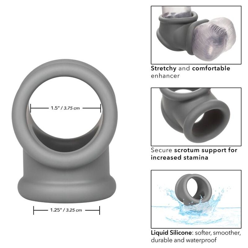 CalExotics Alpha Liquid Silicone Precision Ring – Grau