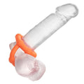 CalExotics Alpha Liquid Silicone All Star Ring – Orange