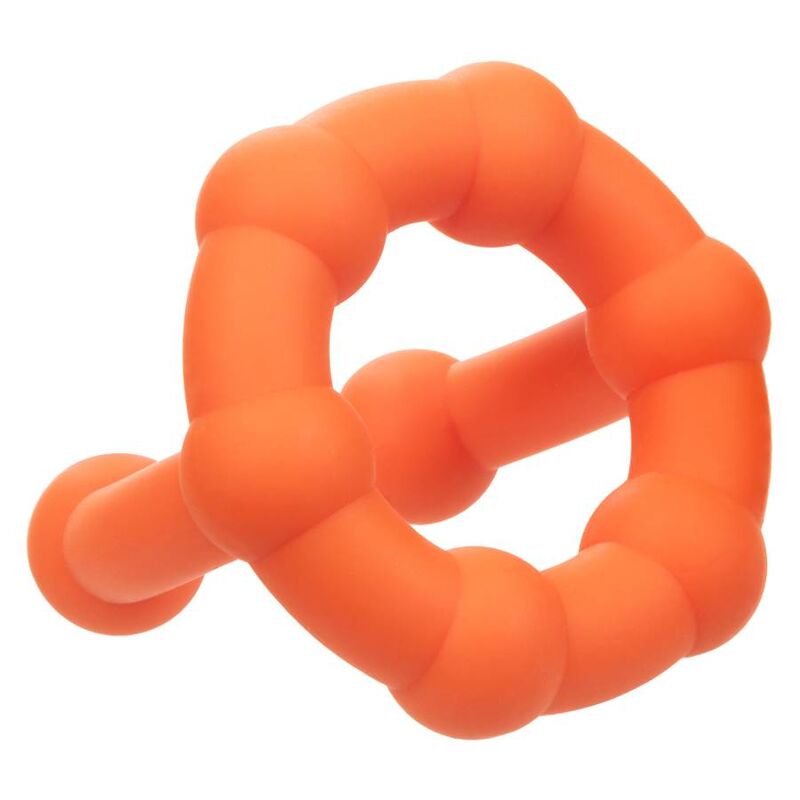 CalExotics Alpha Liquid Silicone All Star Ring – Orange