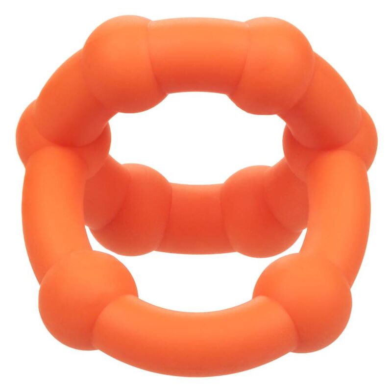 CalExotics Alpha Liquid Silicone All Star Ring – Orange