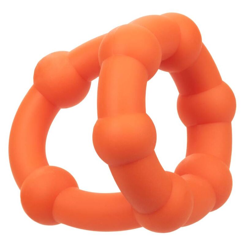 CalExotics Alpha Liquid Silicone All Star Ring – Orange