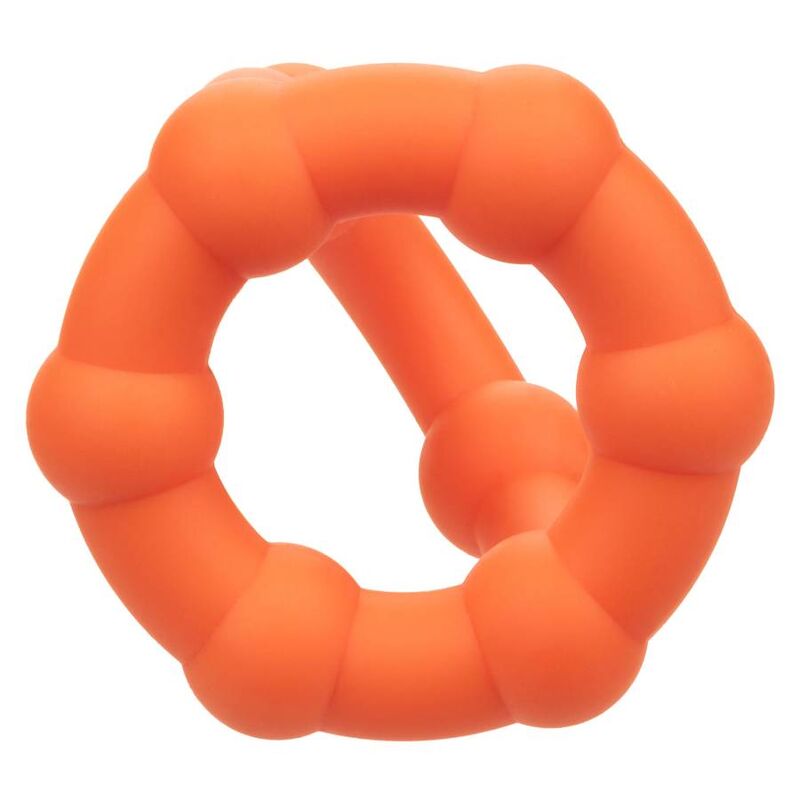 CalExotics Alpha Liquid Silicone All Star Ring – Orange