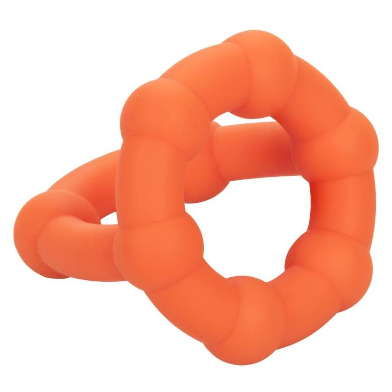 CalExotics Alpha Liquid Silicone All Star Ring – Orange