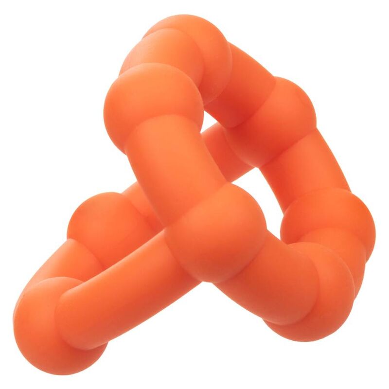 CalExotics Alpha Liquid Silicone All Star Ring – Orange