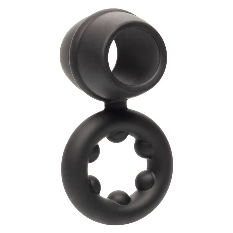 CalExotics Alpha Liquid Silicone Dual Magnum Ring – Schwarz