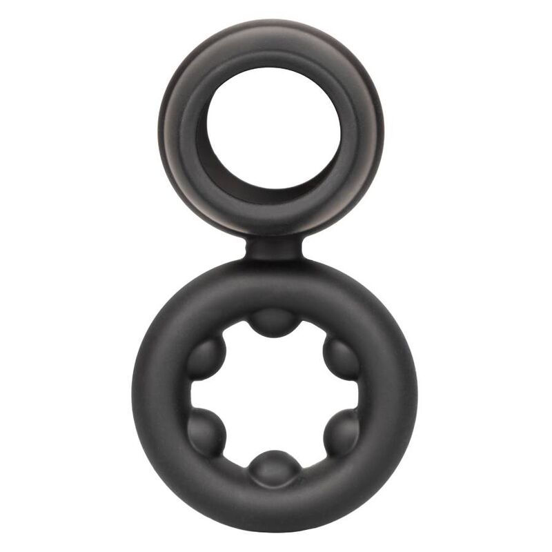 CalExotics Alpha Liquid Silicone Dual Magnum Ring – Schwarz