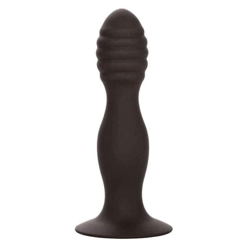CalExotics Silikon Gerippter Anal Stud mit Saugnapfbasis