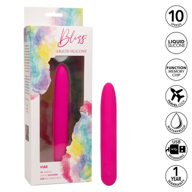 CalExotics Bliss Liquid Silicone Vibe – Rosa