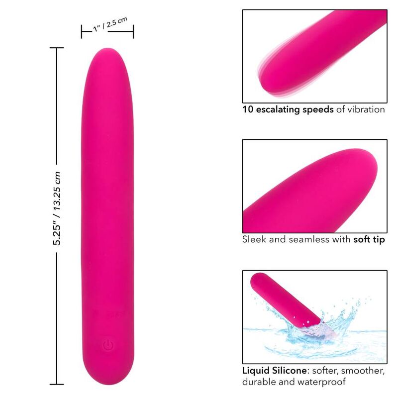 CalExotics Bliss Liquid Silicone Vibe – Rosa