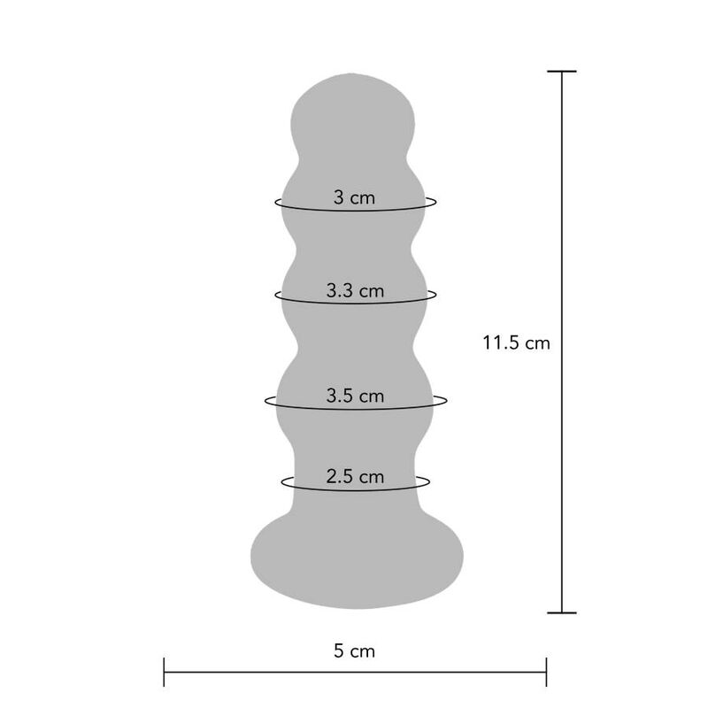 Toyjoy Buttocks der Strahlende Glas-buttplug